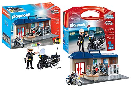 Playmobil police take along station