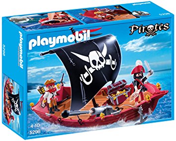 Bateau pirate playmobil dans le bain