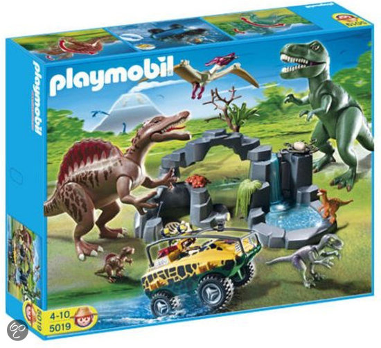 Playmobil onderzoeker met dino's