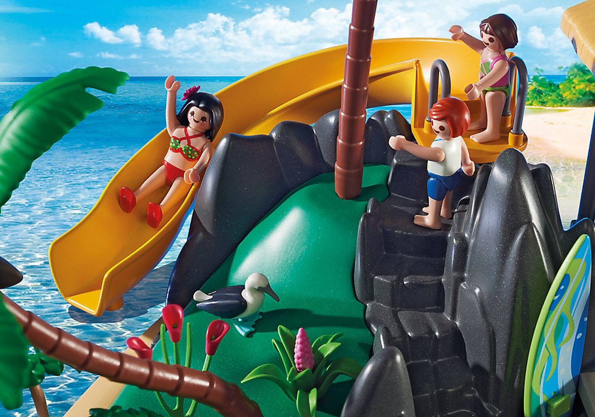 Playmobil family fun vakantie-eiland met strandbar 6979