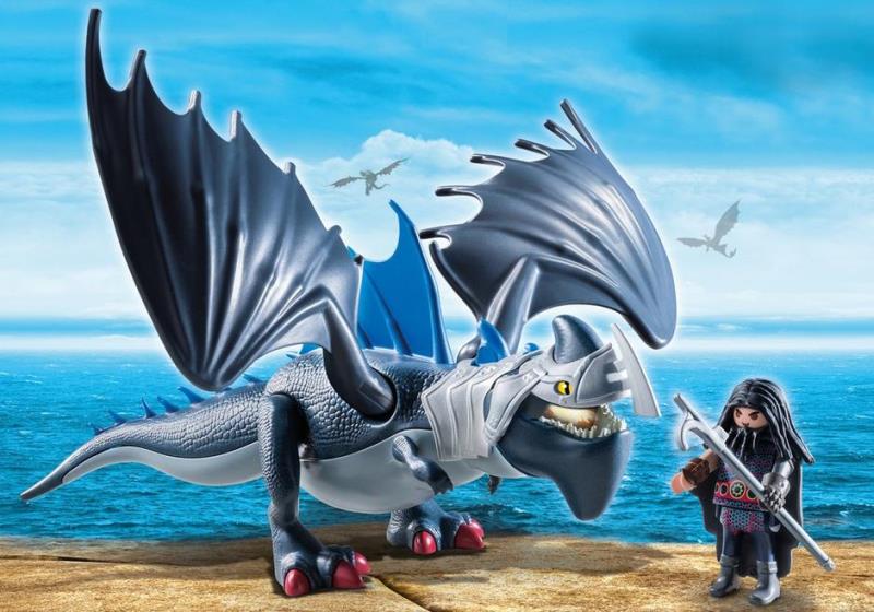 Playmobil 5463 - fire dragon mit kämpfer