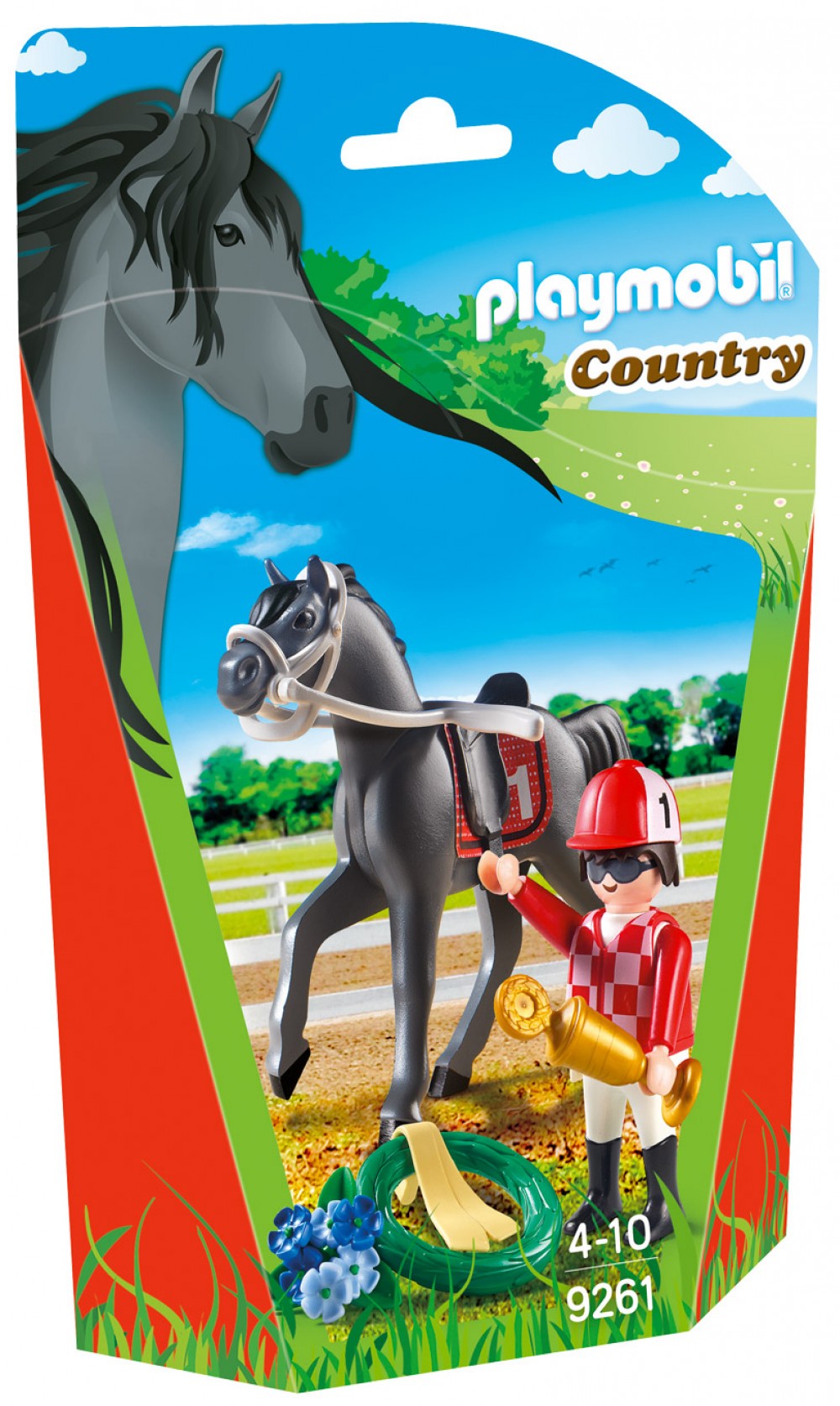 Playmobil chevaux course
