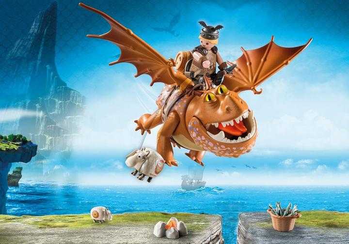 Playmobil dragon vert et rouge