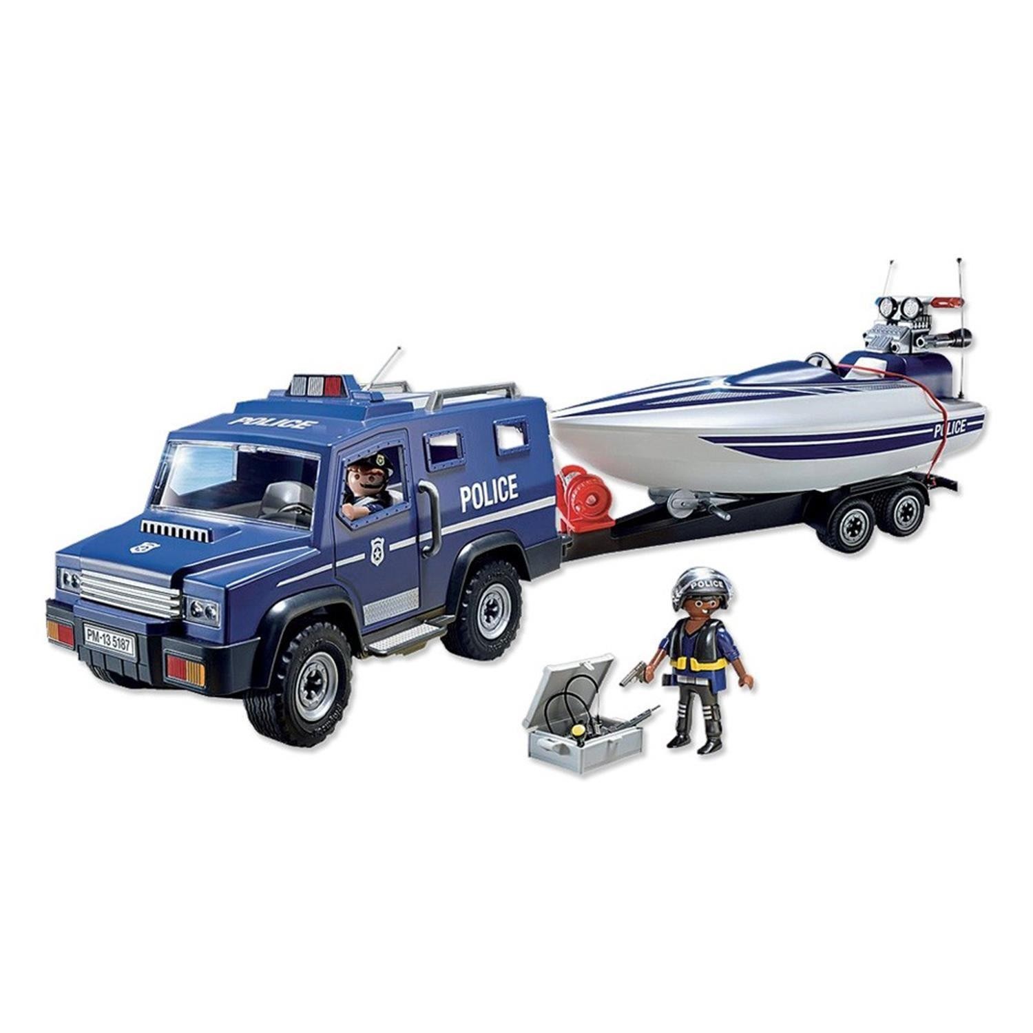 Playmobil city action police station with alarm system