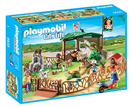 Playmobil animals zoo building playset