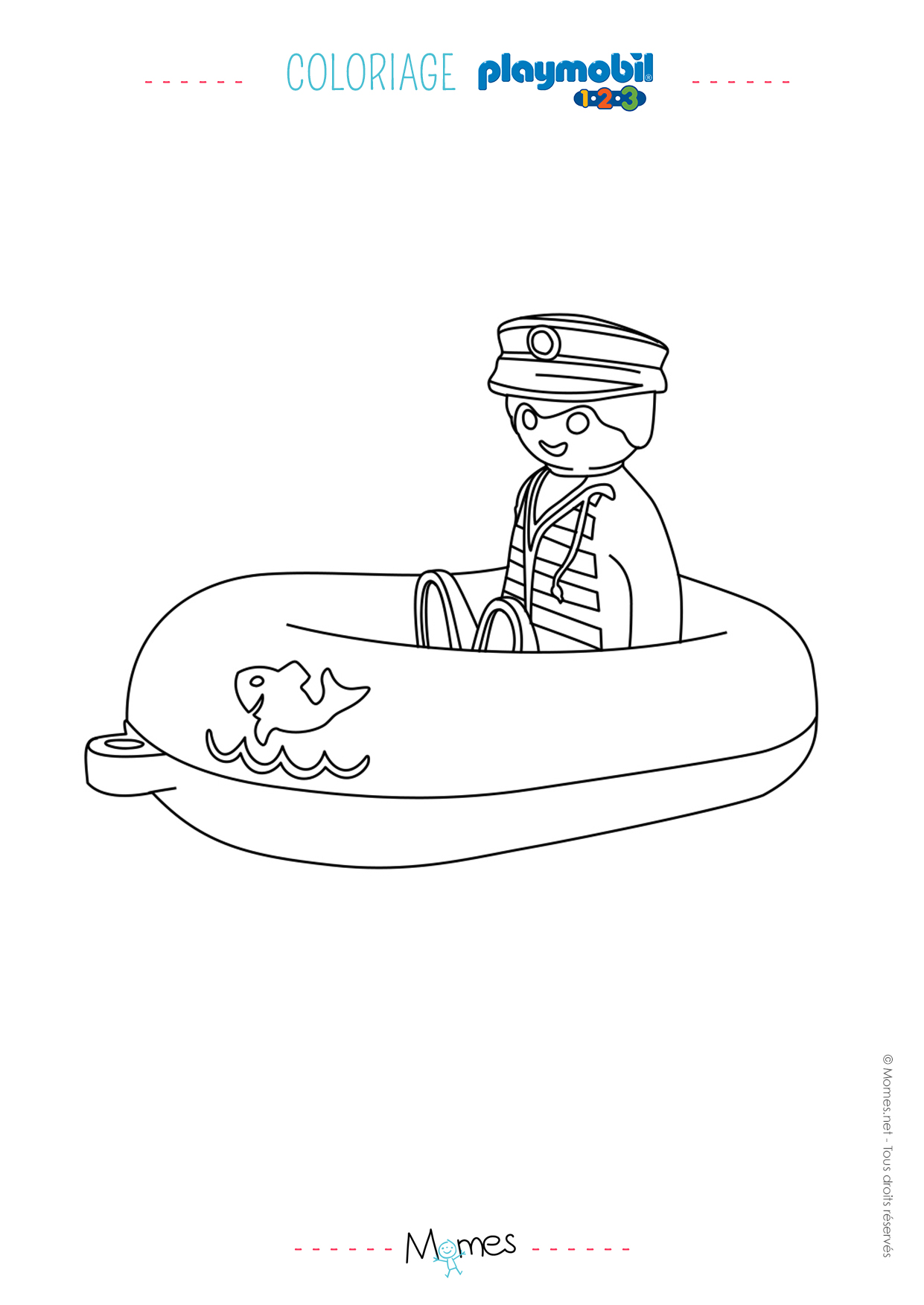 Dessin playmobil bateau