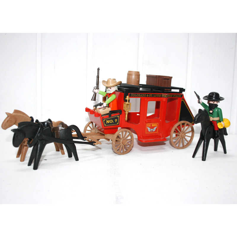 Playmobil diligence rouge