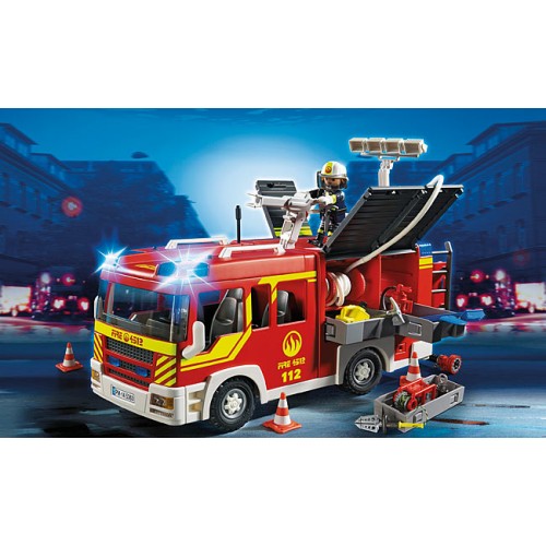 Playmobil city action fire engine with lights and sound