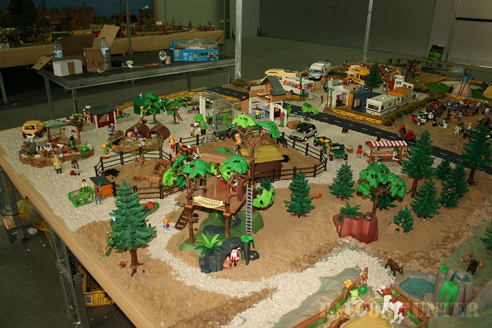 Diorama playmobil camping