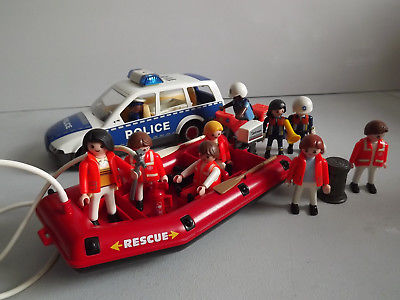 Playmobil pompier moto