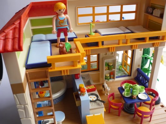 Playmobil maison orange