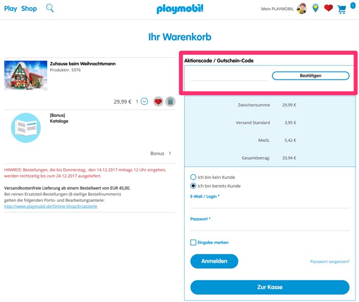 Playmobil.de aktionscode