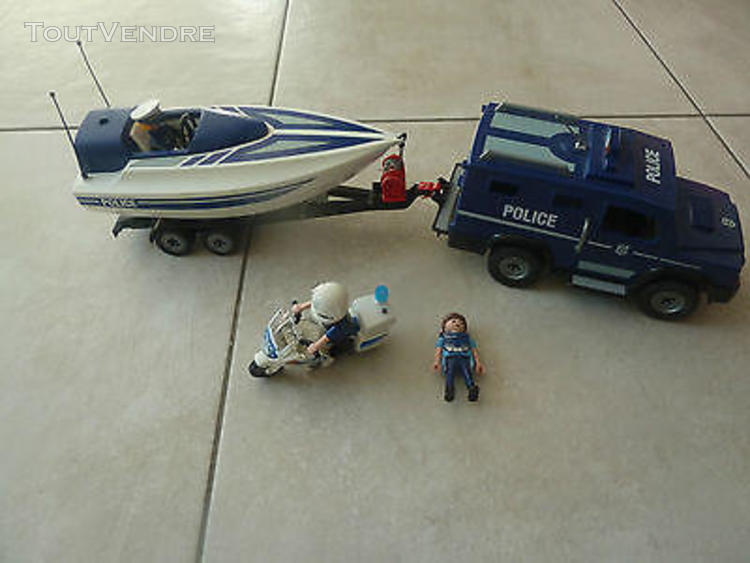 Playmobil police remorque