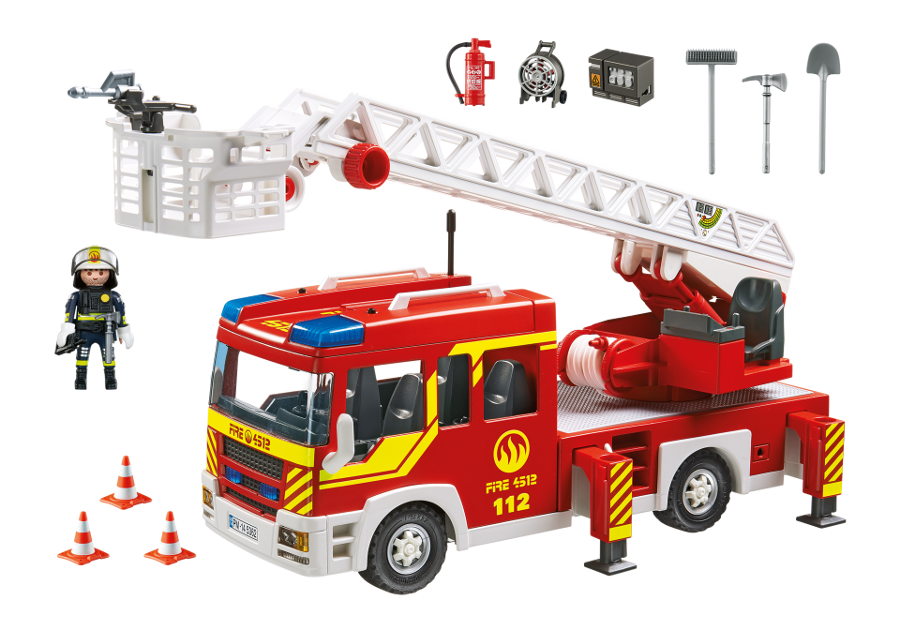 Playmobil city action ladder unit with lights and sound