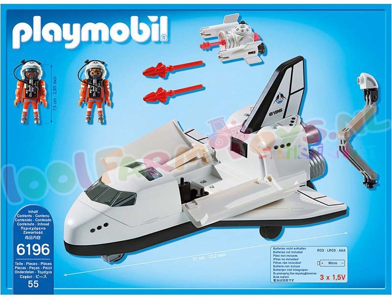 Playmobil city action space shuttle met bemanning 6196