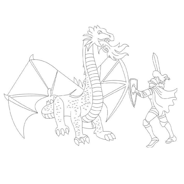 Dessin playmobil dragon