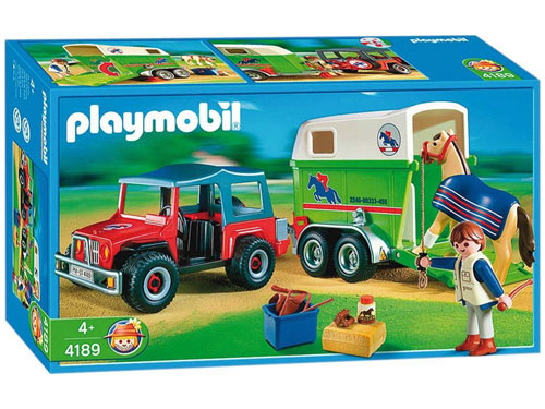 Playmobil cheval voiture