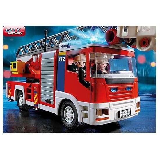 Playmobil pompier en dessin animé