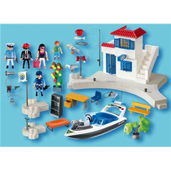 Playmobil police et bateau