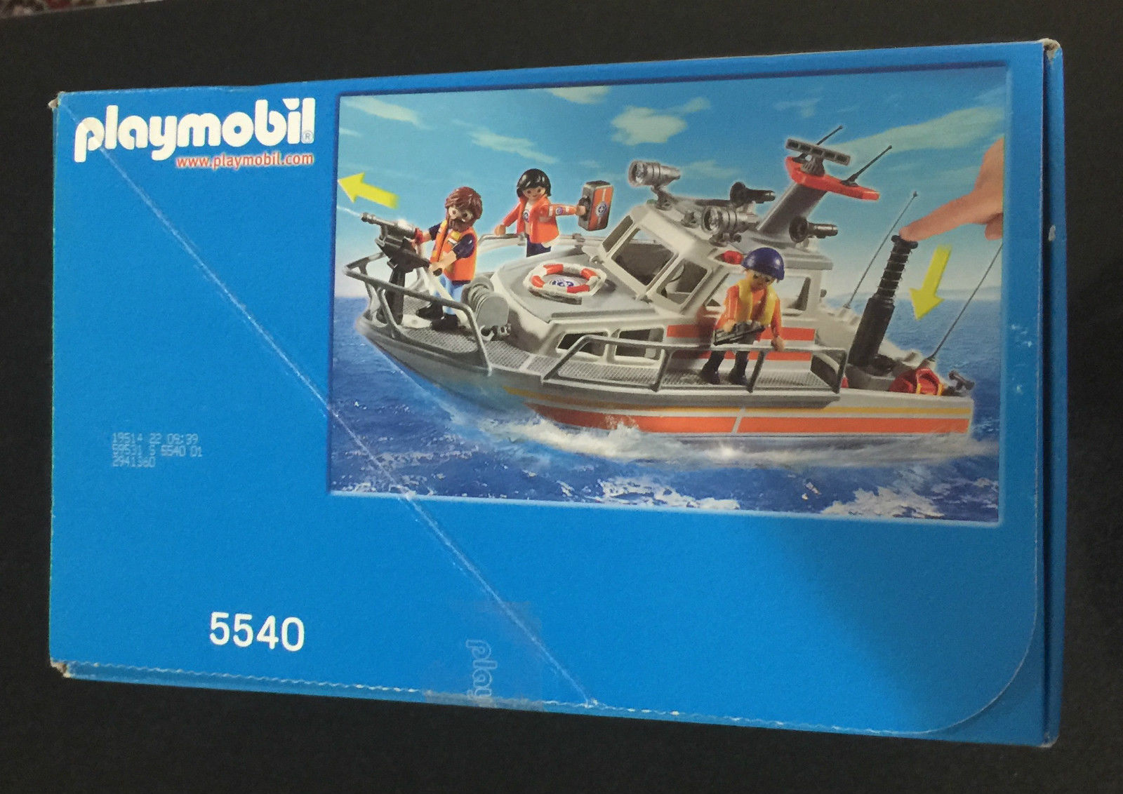 Playmobil city action rescue boat with water hose