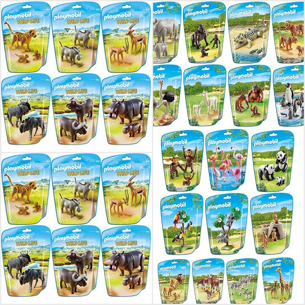 Playmobil zoo animal packs