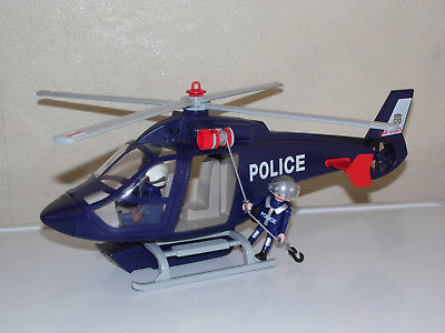 Playmobil city action helikopter policyjny z reflektor led 6921