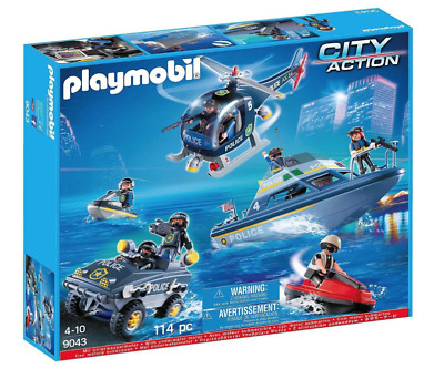 Playmobil 5563 city action police tactical unit helicopter