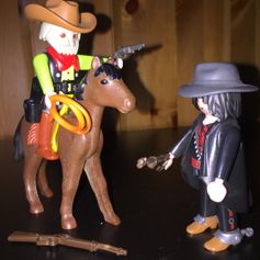 Playmobil cowboy mit pferd