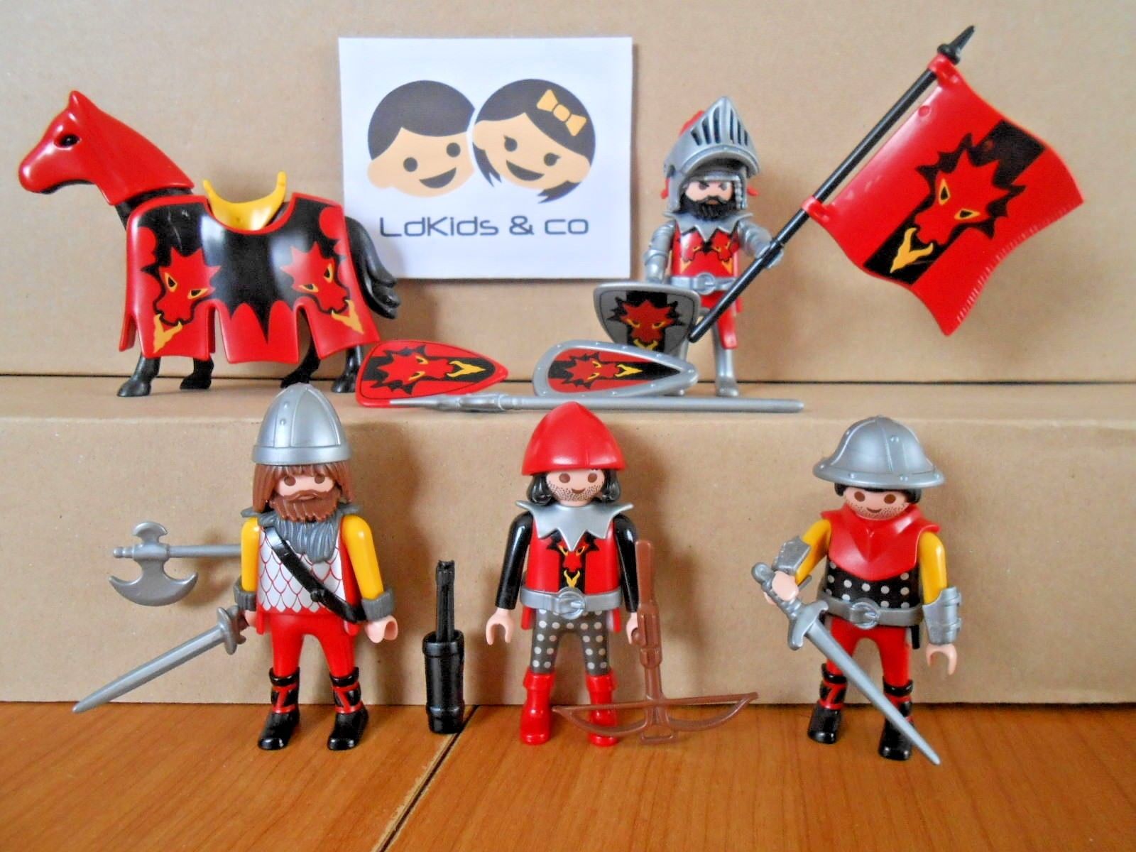 Playmobil 3319 chevaliers dragon rouge
