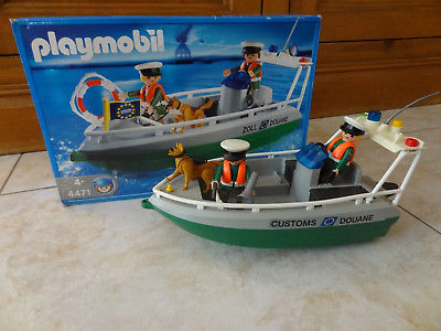 Playmobil bateau de la douane