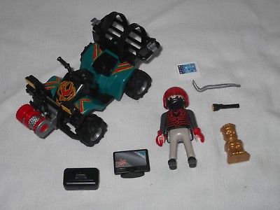 Playmobil 6879 city action robbers quad with loot with pullback motor