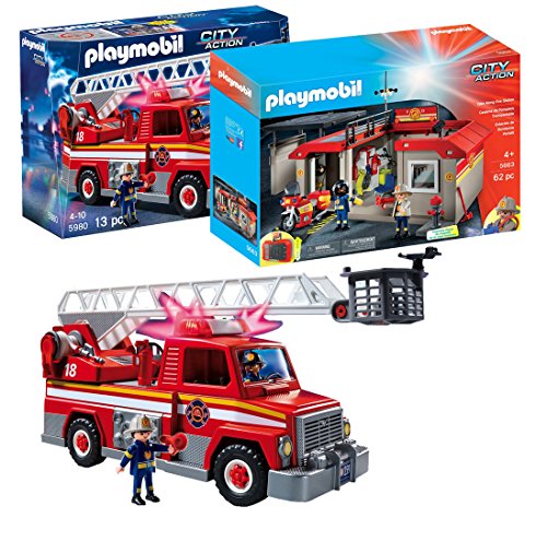 Playmobil city action fire ladder unit
