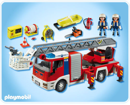 Playmobil pompier echelle