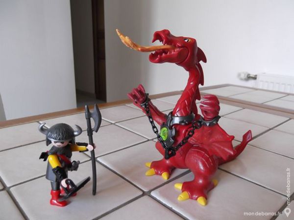 Playmobil chevalier dragon rouge 3327