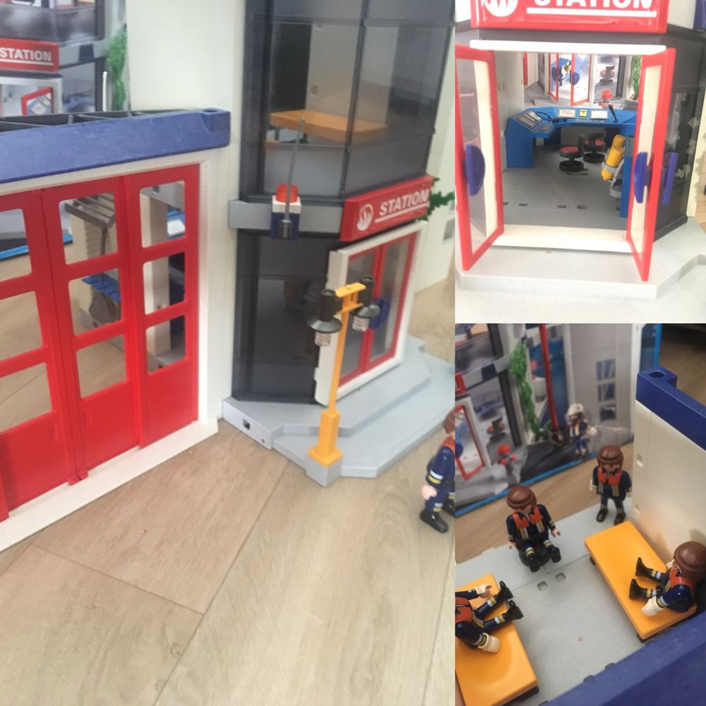 Caserne de pompier playmobil d'occasion