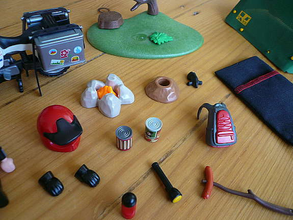 Playmobil camping motorrad