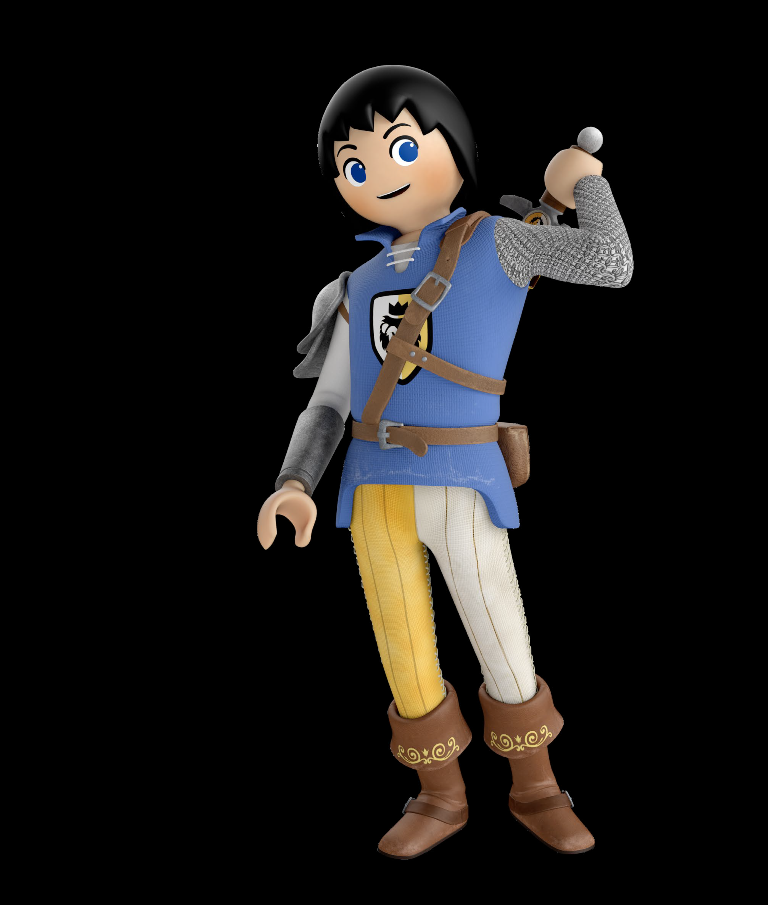 Dessin animé de playmobil chevalier