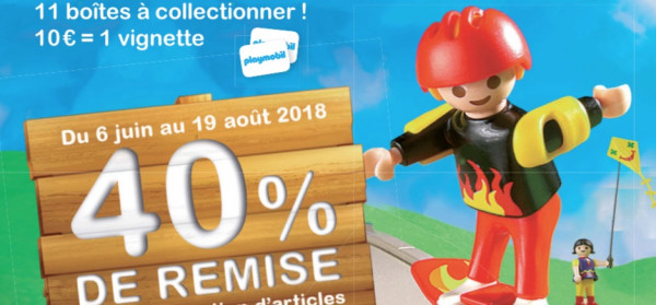 Vignettes playmobil chez auchan