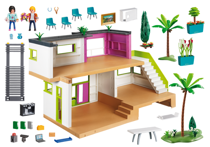 Playmobil vidéo maison moderne