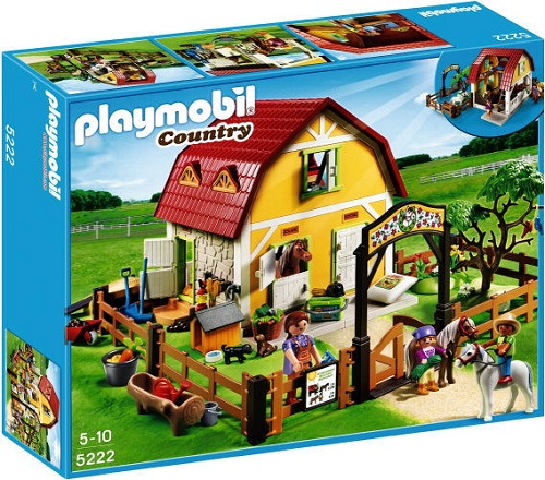 Playmobil country chevaux et enclos