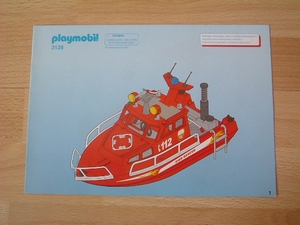 Bateau pompier playmobil notice