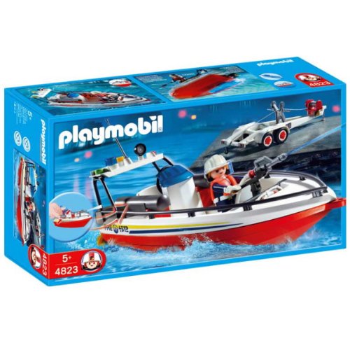Playmobil bateau pompier prix