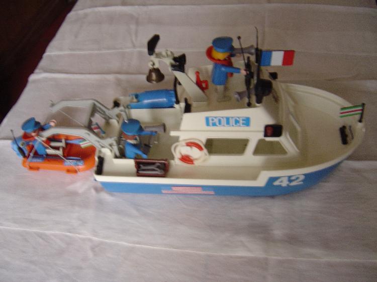 Playmobil bateau police vintage