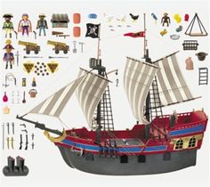 Playmobil large pirate ship