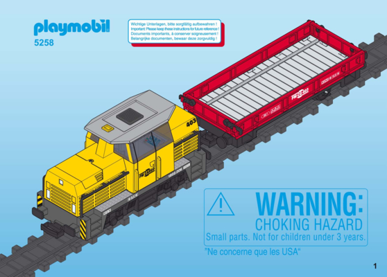 Playmobil city action rc freight train