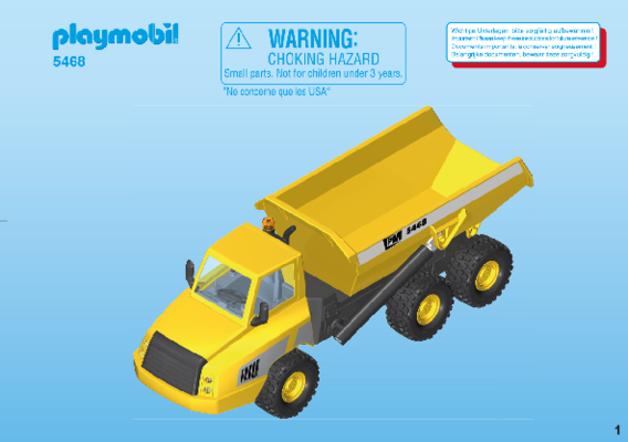 Playmobil city action industrial dump truck