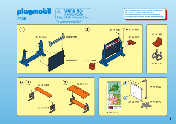 Ecole playmobil instruction