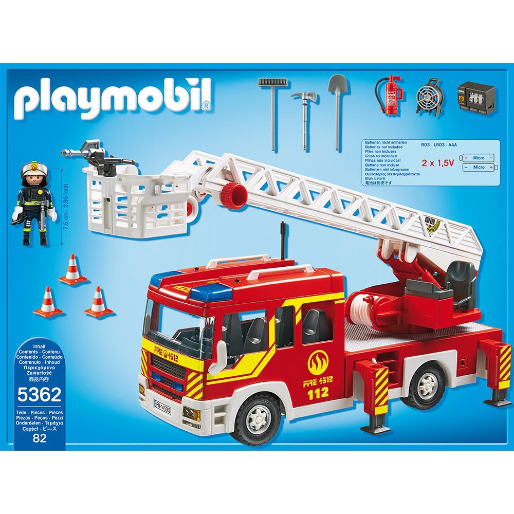 Histoire playmobil pompier