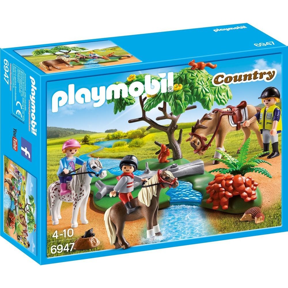 Playmobil chevaux dessin animé