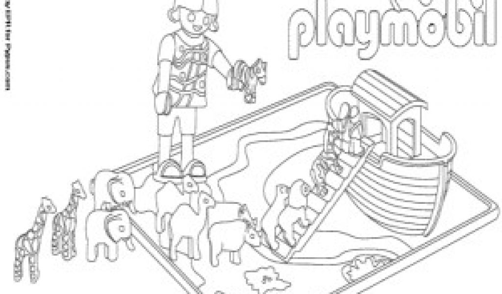 Coloriage playmobil piscine